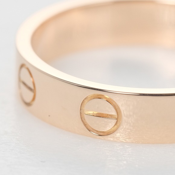 CARTIER Mini Love Wedding K18PG No. 7.5 Women's Ring - Picture 7 of 9